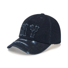 Mũ Lưỡi Trai MLB Basic Coopers Denim 5PANEL Unstructured Ball Cap New York Yankees Indigo