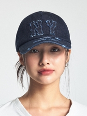 Mũ Lưỡi Trai MLB Basic Coopers Denim 5PANEL Unstructured Ball Cap New York Yankees Indigo