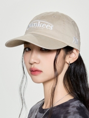 Mũ Lưỡi Trai MLB Jelly Unstructured Ball Cap New York Yankees Beige [Karina PICK]