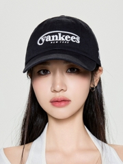 Mũ Lưỡi Trai MLB Jelly Unstructured Ball Cap New York Yankees Black [Karina PICK]