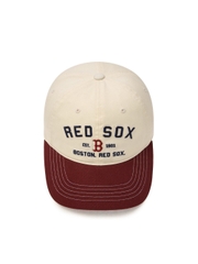 Mũ Lưỡi Trai MLB Varsity Lettering Color Block Unstructured Ball Cap Boston Red Sox Cream
