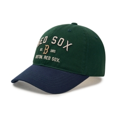 Mũ Lưỡi Trai MLB Varsity Lettering Color Block Unstructured Ball Cap Boston Red Sox Green