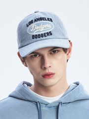 Mũ Lưỡi Trai MLB Varsity Vintage Oval Stitch Unstructured Ball Cap LA Dodgers Indigo