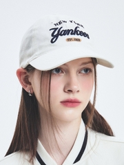 Mũ Lưỡi Trai MLB Color Denim Unstructured Ball Cap New York Yankees Cream