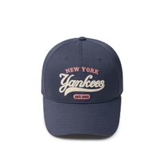 Mũ Lưỡi Trai MLB Cursive Logo Unstructured Ball Cap New York Yankees Grey