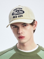 Mũ Lưỡi Trai MLB Varsity Vintage Oval Stitch Unstructured Ball Cap Boston Red Sox Beige