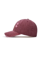 Mũ Lưỡi Trai MLB Damage Washed Unstructured Ball Cap New York Yankees Burgundy