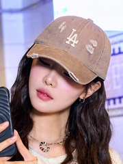 Mũ Lưỡi Trai MLB Damage Washed Unstructured Ball Cap LA Dodgers Brown