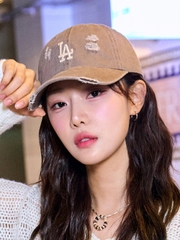 Mũ Lưỡi Trai MLB Damage Washed Unstructured Ball Cap LA Dodgers Brown
