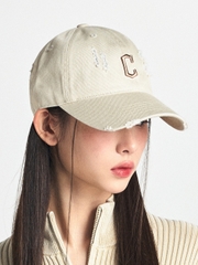Mũ Lưỡi Trai MLB Damage Washed Unstructured Ball Cap Cleveland Guardians Sand