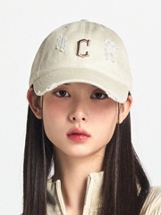 Mũ Lưỡi Trai MLB Damage Washed Unstructured Ball Cap Cleveland Guardians Sand
