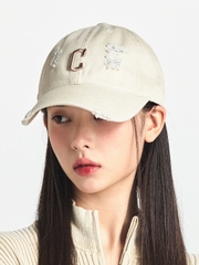 Mũ Lưỡi Trai MLB Damage Washed Unstructured Ball Cap Cleveland Guardians Sand