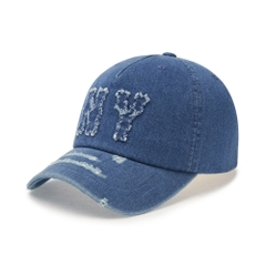 Mũ Lưỡi Trai MLB Basic Coopers Denim 5PANEL Unstructured Ball Cap New York Yankees Blue