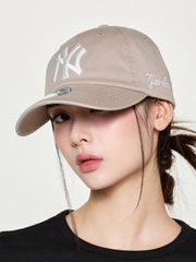 Mũ Lưỡi Trai MLB Signature Unstructured Ball Cap New York Yankees Beige [Karina PICK]