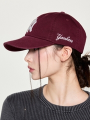 Mũ Lưỡi Trai MLB Signature Unstructured Ball Cap New York Yankees Wine [Karina PICK]