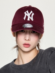 Mũ Lưỡi Trai MLB Signature Unstructured Ball Cap New York Yankees Wine [Karina PICK]