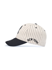 Mũ Lưỡi Trai MLB Signature Stripe Unstructured Ball Cap New York Yankees Black [Karina PICK]