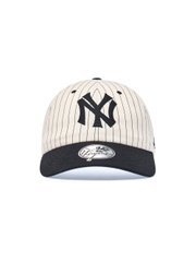 Mũ Lưỡi Trai MLB Signature Stripe Unstructured Ball Cap New York Yankees Black [Karina PICK]