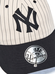 Mũ Lưỡi Trai MLB Signature Stripe Unstructured Ball Cap New York Yankees Black [Karina PICK]