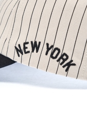 Mũ Lưỡi Trai MLB Signature Stripe Unstructured Ball Cap New York Yankees Black [Karina PICK]