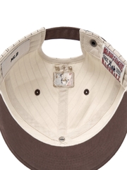 Mũ Lưỡi Trai MLB Signature Stripe Unstructured Ball Cap New York Yankees Brown [Karina PICK]