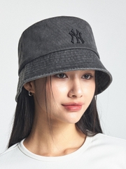Nón Bucket MLB Basic Bucket Hat Drop Fit New York Yankees Grey