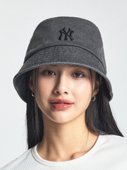Nón Bucket MLB Basic Bucket Hat Drop Fit New York Yankees Grey