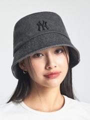 Nón Bucket MLB Basic Bucket Hat Drop Fit New York Yankees Grey