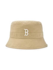 Nón Bucket MLB Basic One-Point Washed Bucket Hat Boston Red Sox Beige