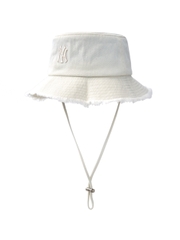 Nón Bucket MLB Colored Denim Safari Bucket Hat New York Yankees Cream