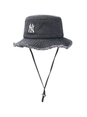 Nón Bucket MLB Colored Denim Safari Bucket Hat New York Yankees Grey