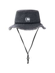 Nón Bucket MLB Colored Denim Safari Bucket Hat New York Yankees Grey