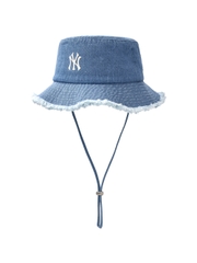Nón Bucket MLB Colored Denim Safari Bucket Hat New York Yankees Blue