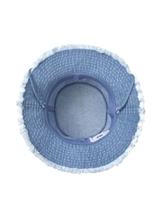 Nón Bucket MLB Colored Denim Safari Bucket Hat New York Yankees Blue