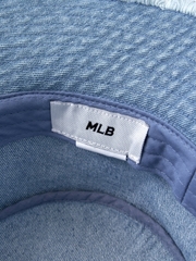 Nón Bucket MLB Colored Denim Safari Bucket Hat New York Yankees Blue