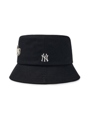 Nón Bucket MLB Varsity Buckle Cursive Bucket Hat New York Yankees Black