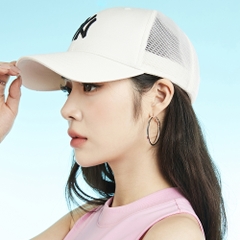 Nón MLB Basic Mesh Cap New York Yankees Cream