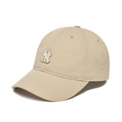 Nón MLB Basic Wappen Ball Cap New York Yankees Beige