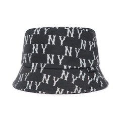 Nón MLB Bic Classic Monogram Bucket Hat New York Yankees Black