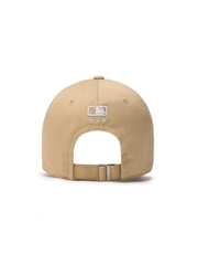 Nón MLB Korea Basic Medium Logo Unstructured Ball Cap LA Dodgers Beige