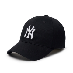 Nón MLB Korea Basic Medium Logo Unstructured Ball Cap New York Yankees Black