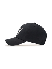 Nón MLB Korea Basic Coopers Washed Unstructured Ball Cap New York Yankees Black