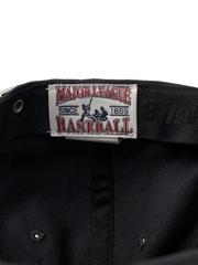 Nón MLB Korea Basic Coopers Washed Unstructured Ball Cap New York Yankees Black