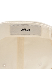 Nón MLB Korea Basic Coopers Washed Unstructured Ball Cap New York Yankees Cream