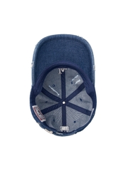 Nón MLB Korea Damaged Washed Denim Unstructured Ball Cap LA Dodgers Indigo