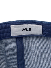 Nón MLB Korea Damaged Washed Denim Unstructured Ball Cap LA Dodgers Indigo
