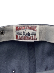 Nón MLB Korea Varsity Lettering Color Denim Unstructured Ball Cap New York Yankees Indigo