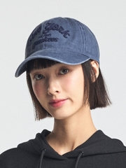 Nón MLB Korea Varsity Lettering Color Denim Unstructured Ball Cap New York Yankees Indigo