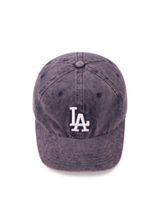 Nón MLB Korea Heavy Washed Unstructured Ball Cap LA Dodgers Navy