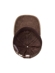 Nón MLB Korea Heavy Washed Unstructured Ball Cap New York Yankees Brown